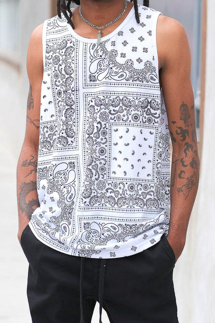 Grizzshop Men's Bandana T Shirt