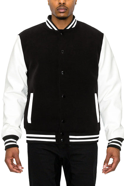 Men's Essential Melton Varsity Jacket – G-Style USA