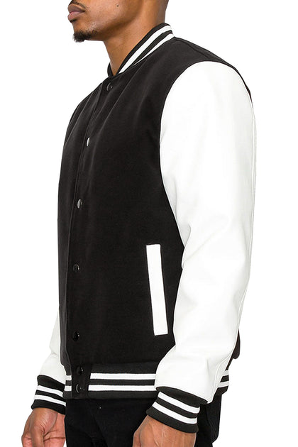 Men's Essential Melton Varsity Jacket