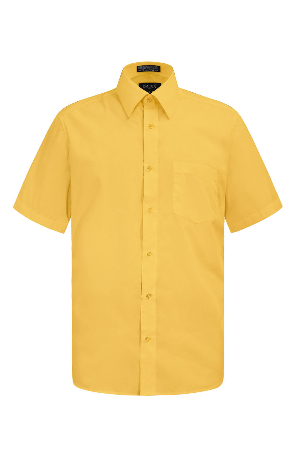 mustard yellow dress shirt mens Men's Mustard Long Sleeve Dress Shirt 15.5 34/35 / Mustard