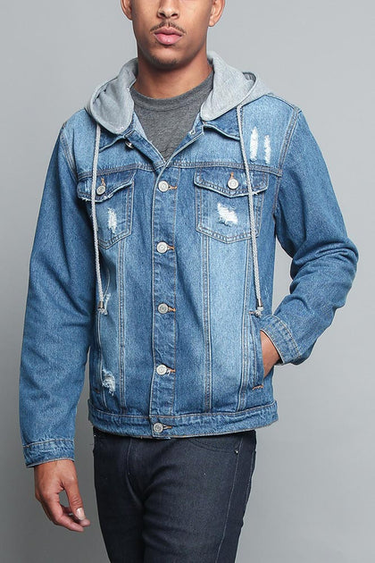 Hooded Denim Jacket