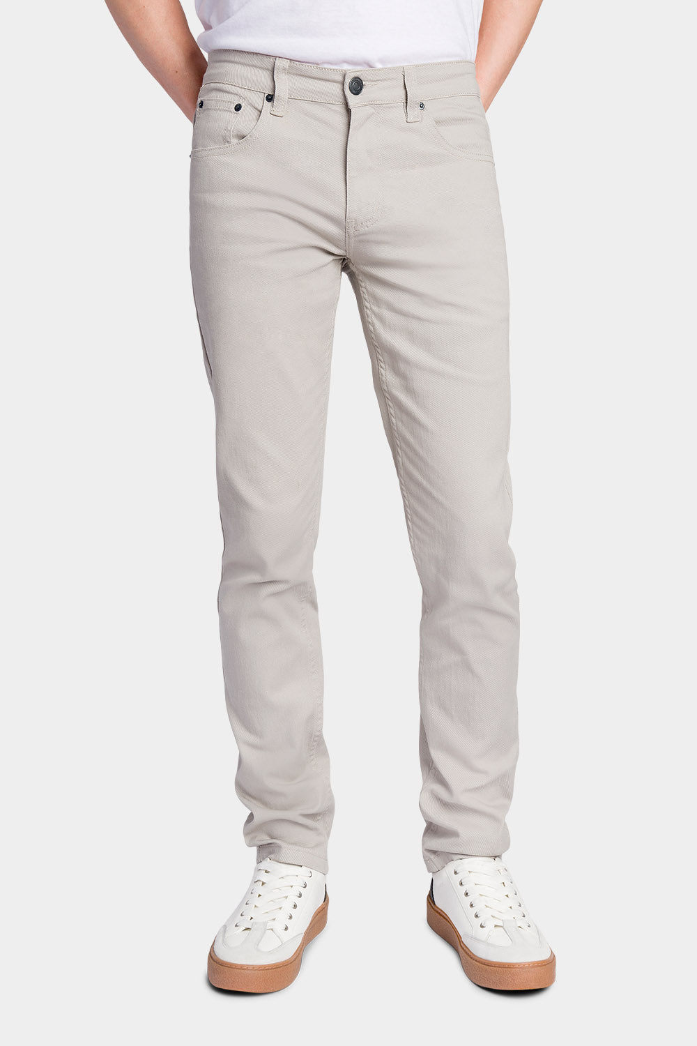 Men's Essential Skinny Fit Colored Jeans (Grey)