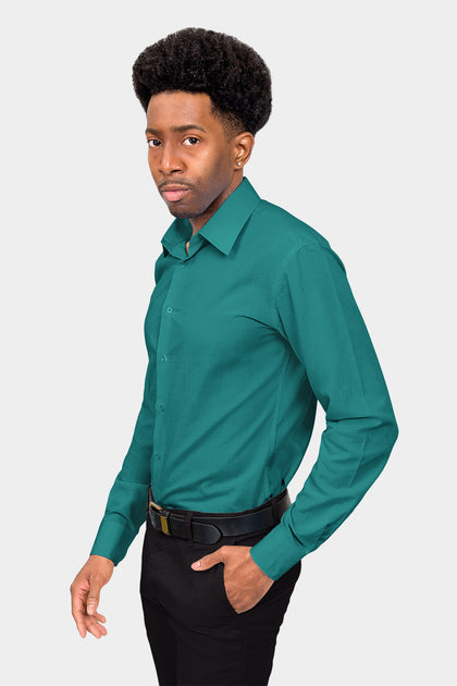 dark teal mens shirt