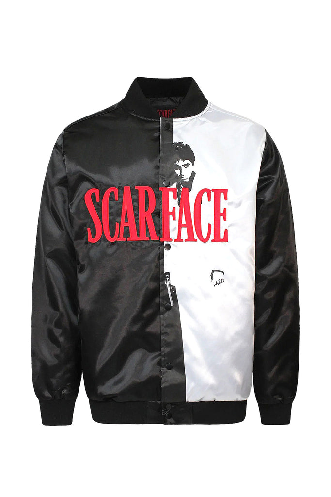 Men's Scarface Split Satin Bomber Jacket – G-Style USA