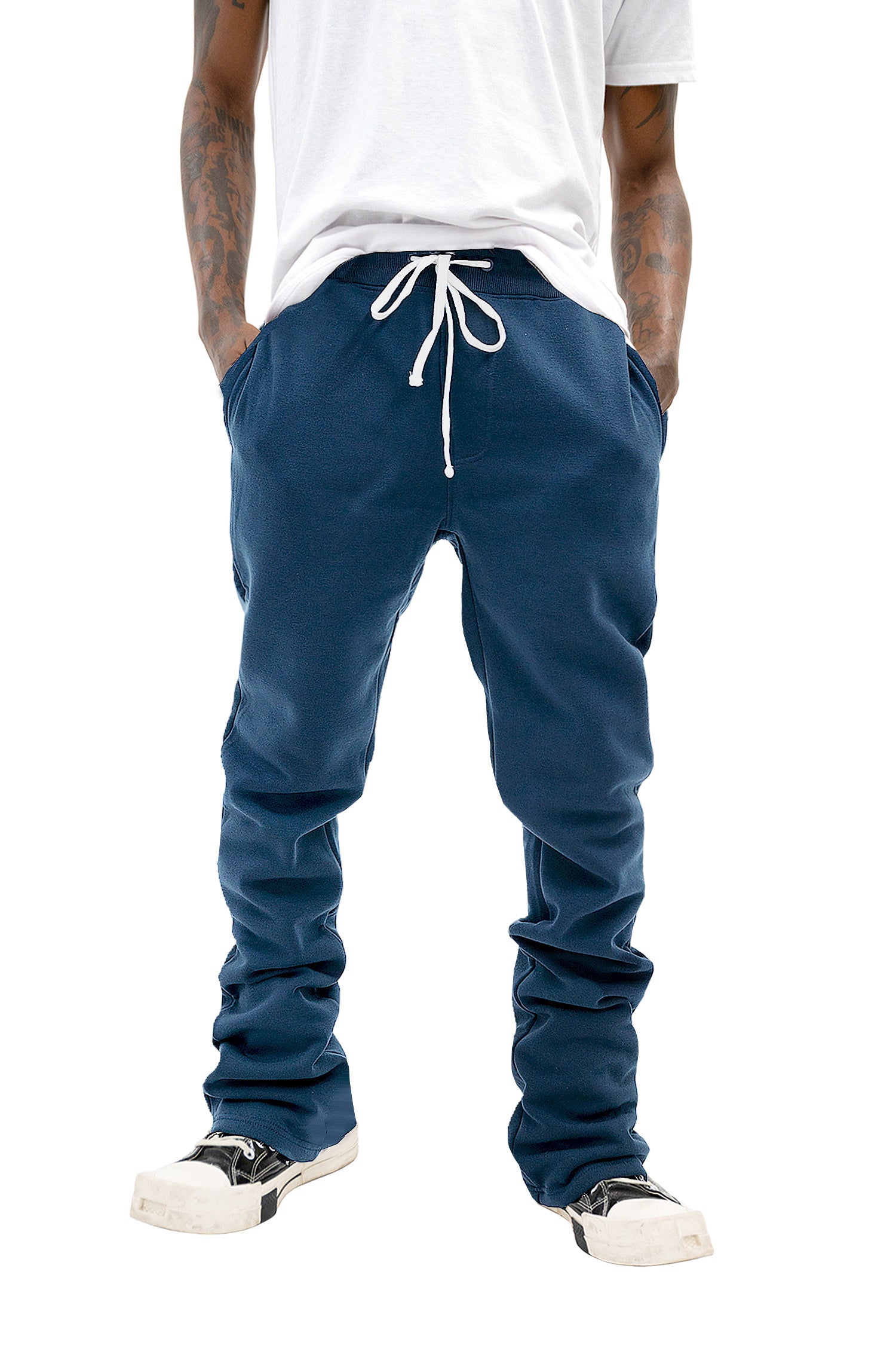 Stacked Joggers Men Mens Stacked Sweatpants Custom Logo Men
