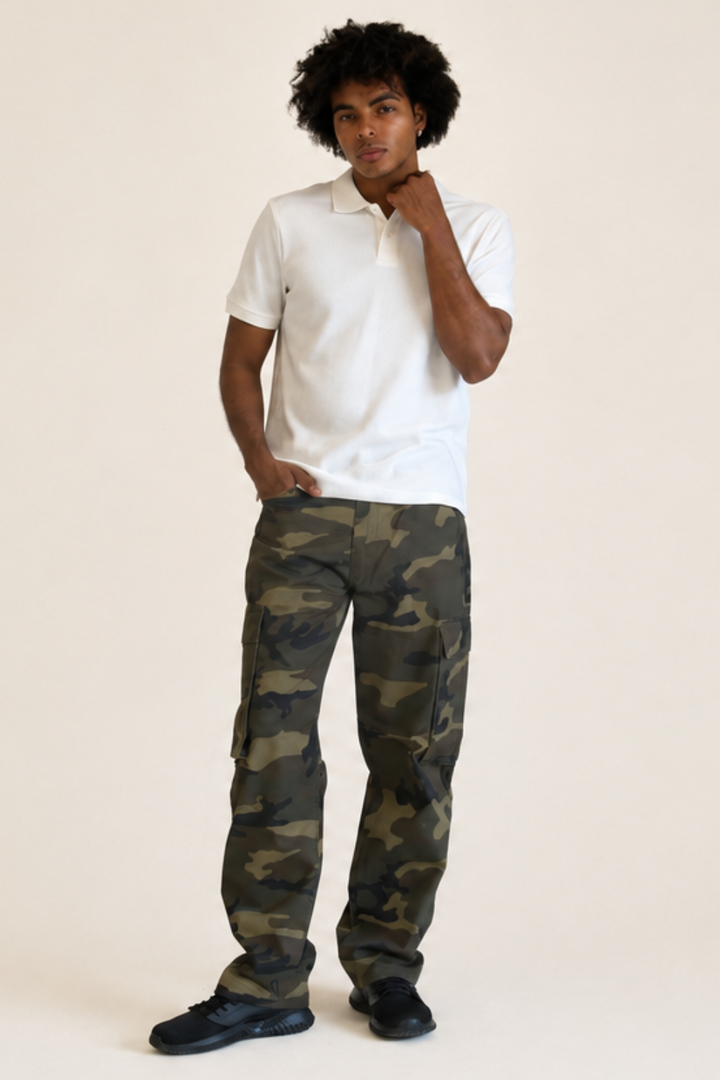 Baggy Fit Cargo Camo Pants Victorious
