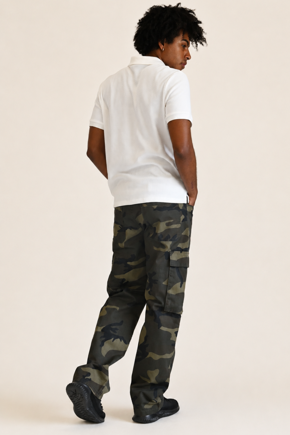 Baggy Fit Cargo Camo Pants