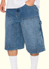 Baggy Fit Carpenter Denim Shorts