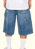 Baggy Fit Carpenter Denim Shorts