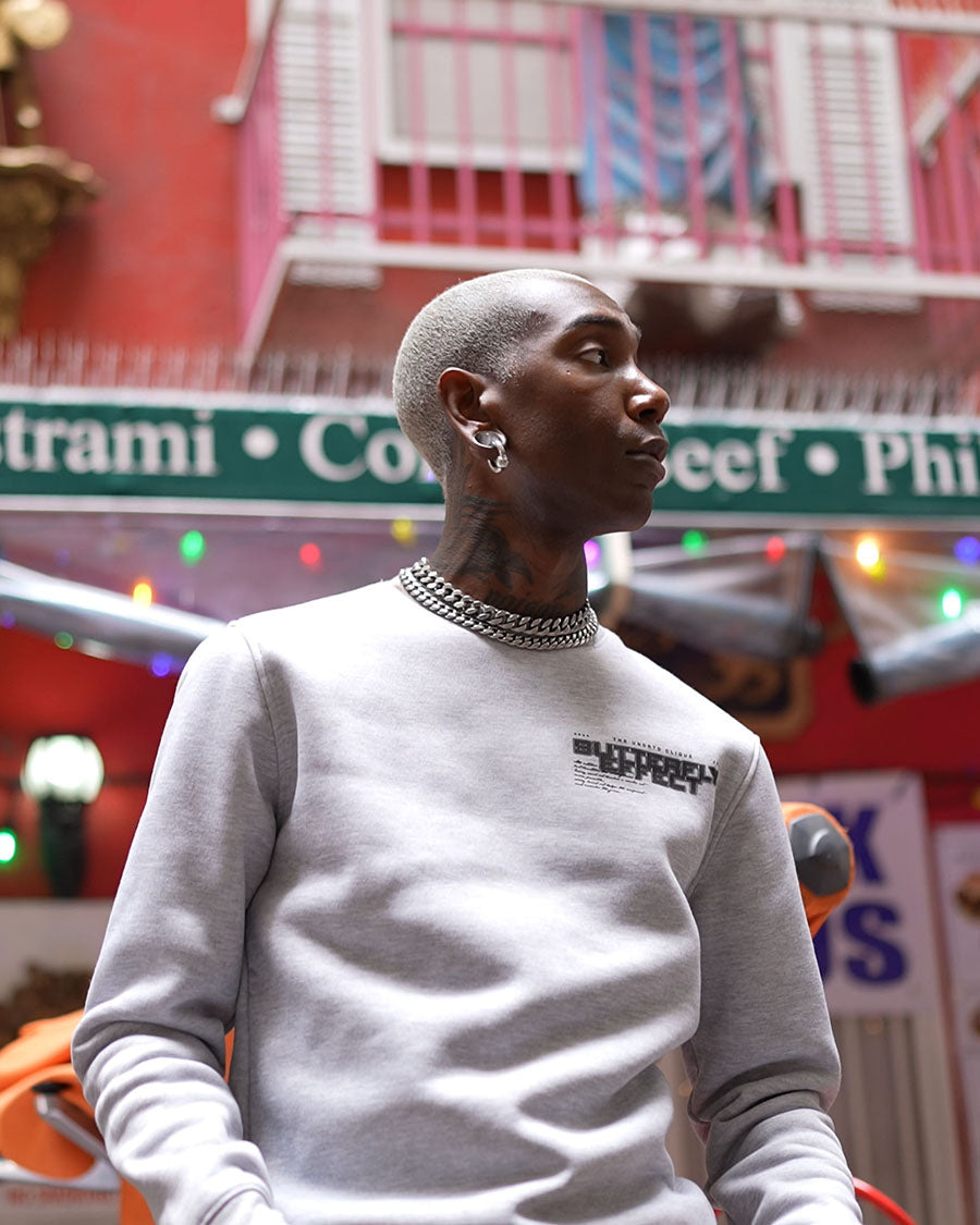 Men's Butterfly Effect Long Sleeve Graphic Crewneck Sweatshirt