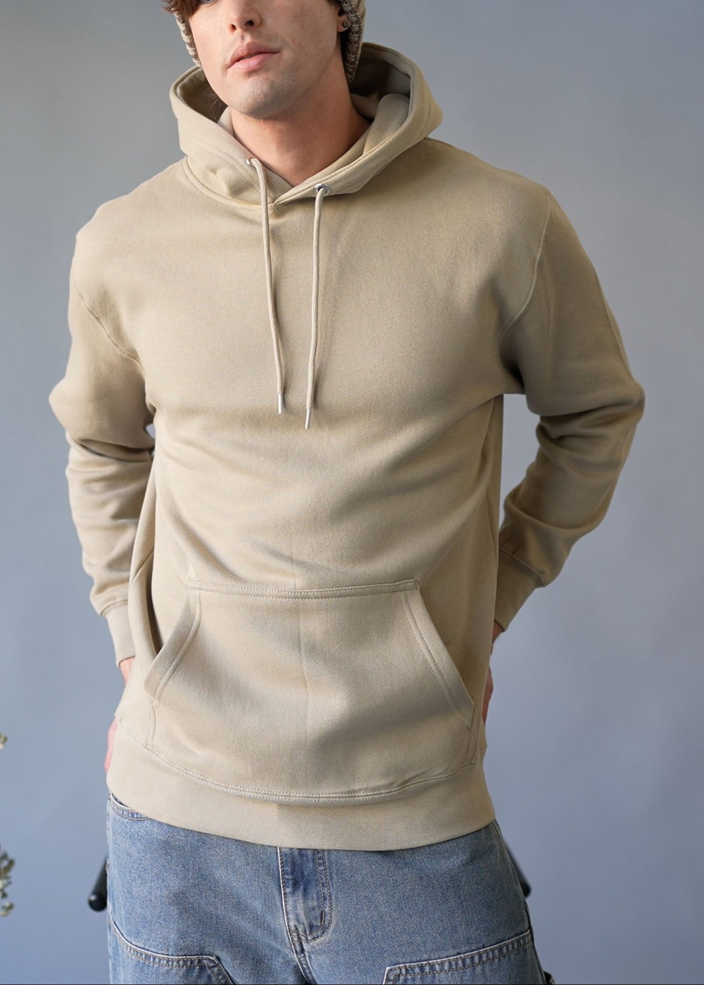 Pullover Hoodie with Metal Eyelets
