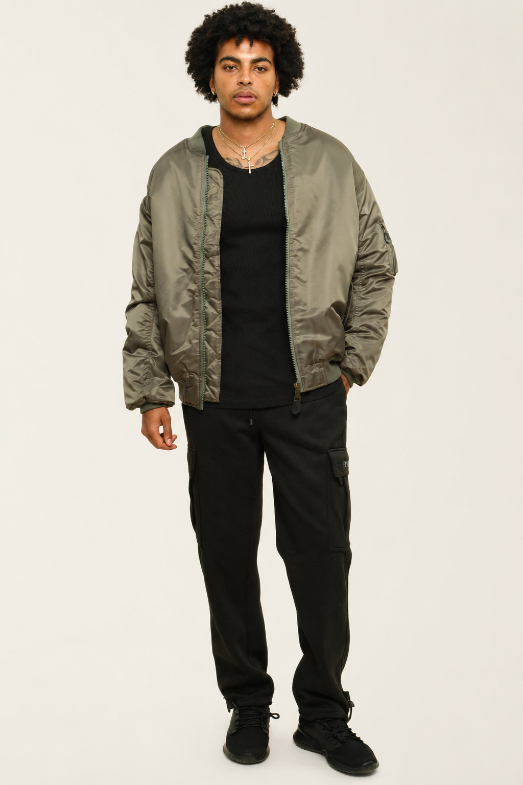 Fleece Heavyweight Cargo Sweat Pants
