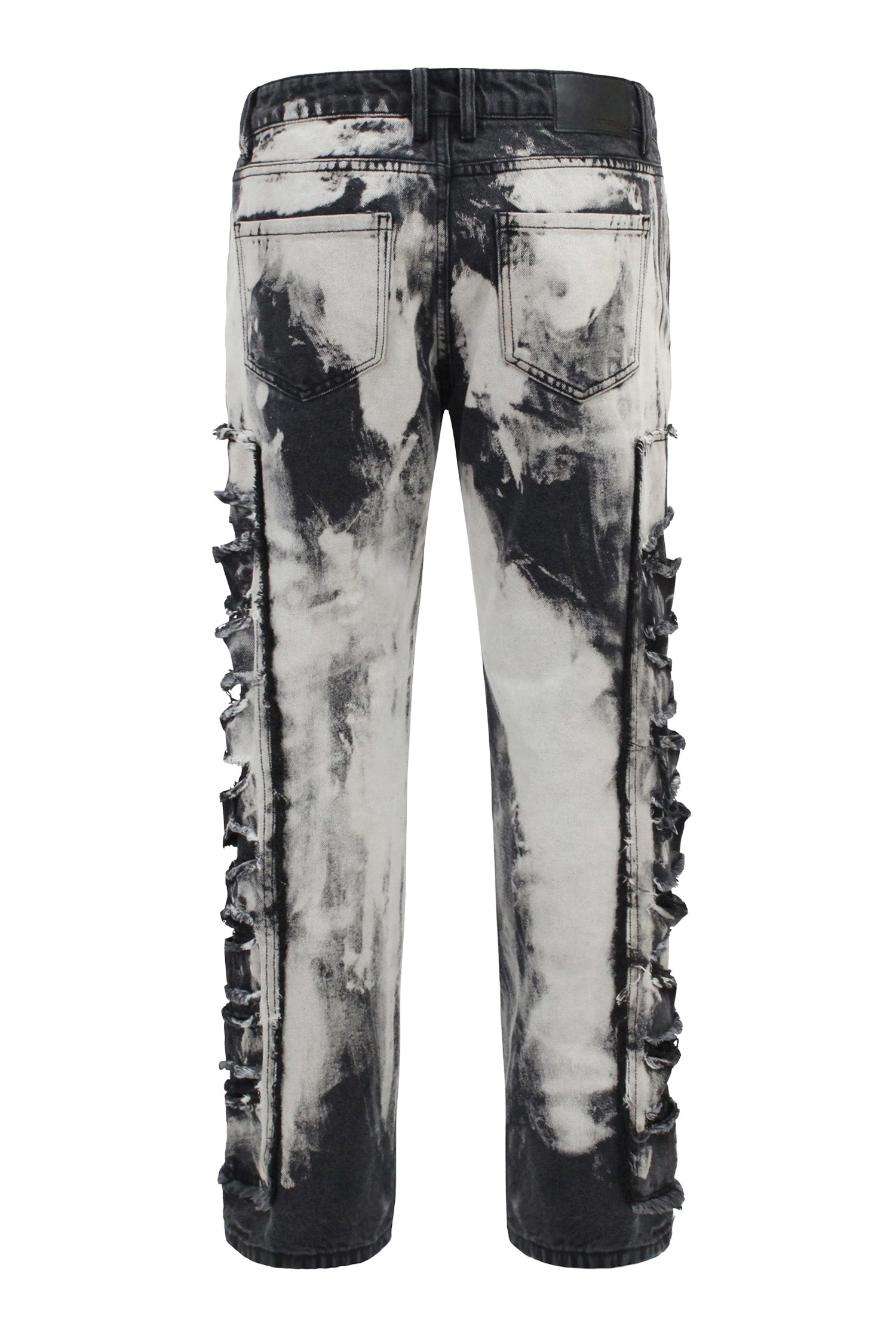 Flare Jeans Oltre Jeans 360 Acid Wash Boyfriend Destroyed Jeans