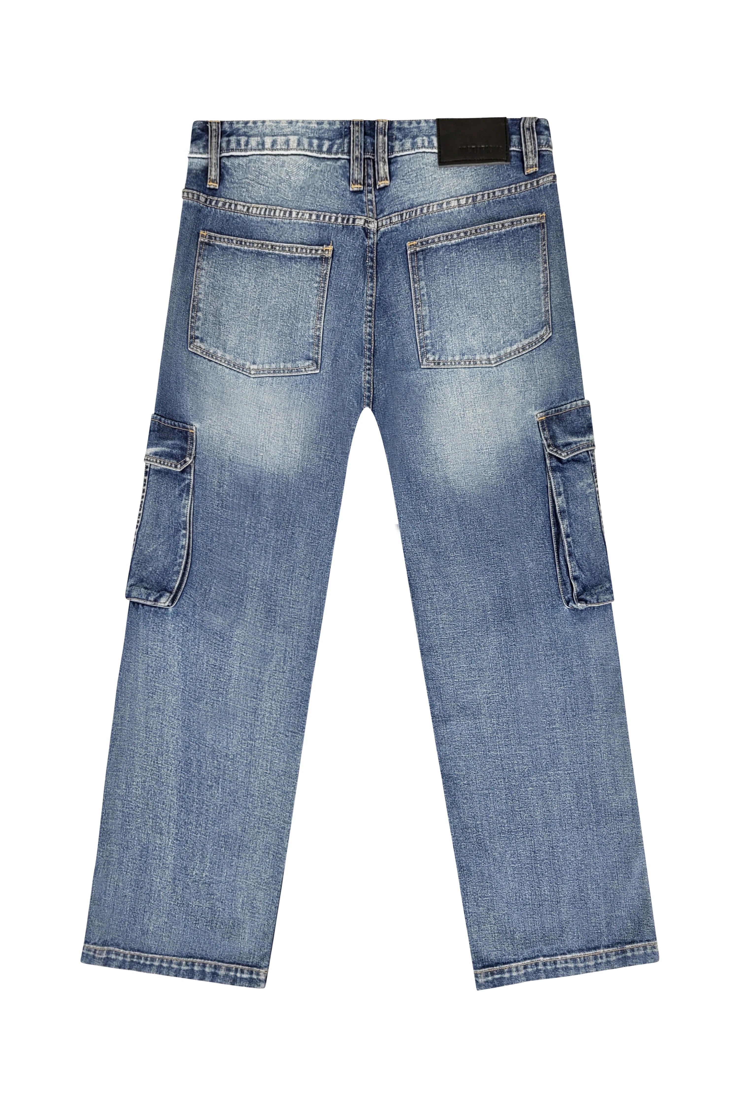 Men's Baggy Fit Cargo Denim Jeans Men's Baggy Fit Cargo Denim Jeans