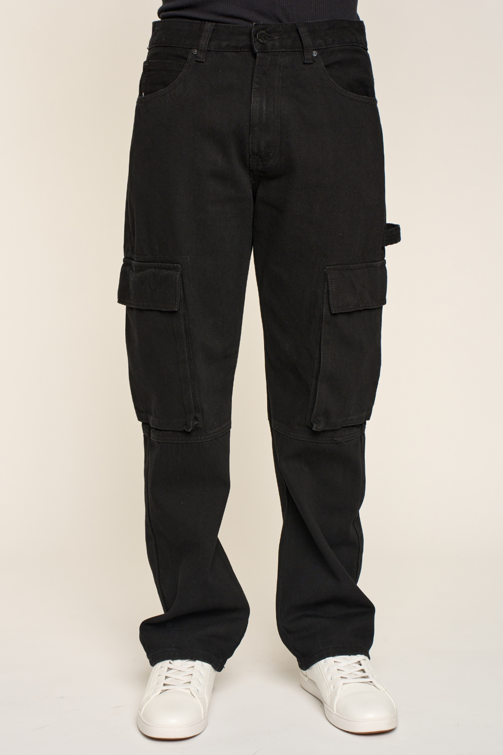 Baggy Fit Cargo Denim Jeans