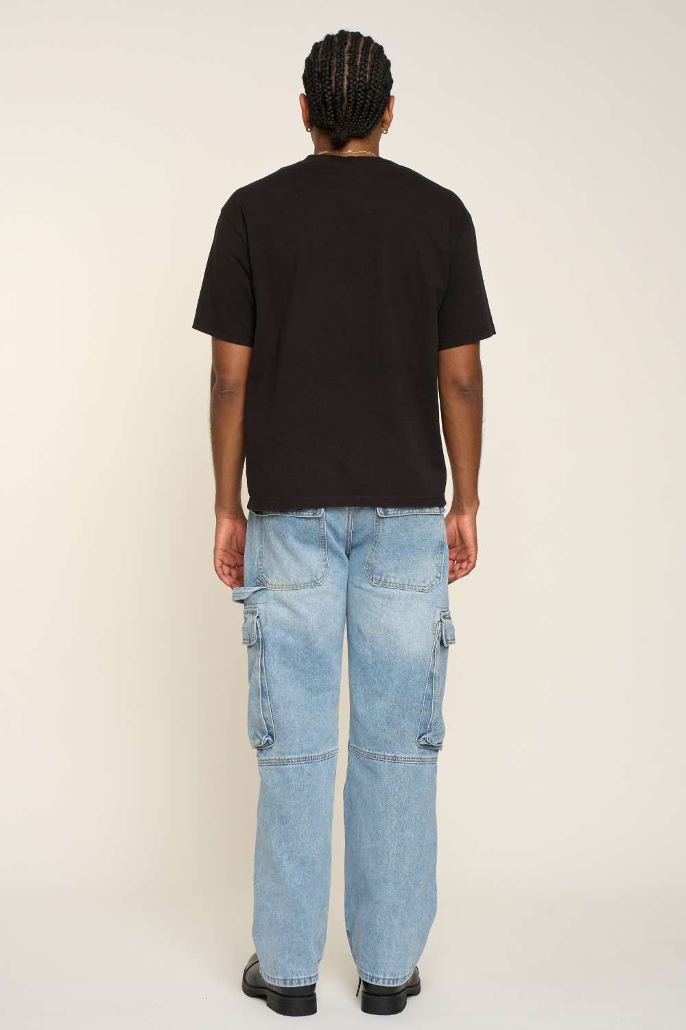 Baggy Fit Cargo Denim Jeans