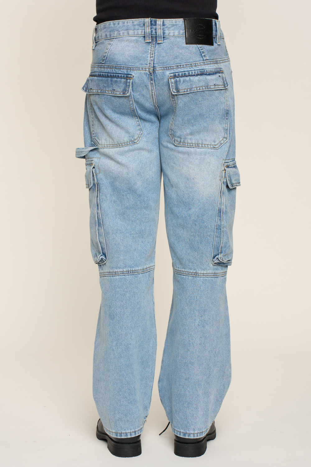 Baggy Fit Cargo Denim Jeans