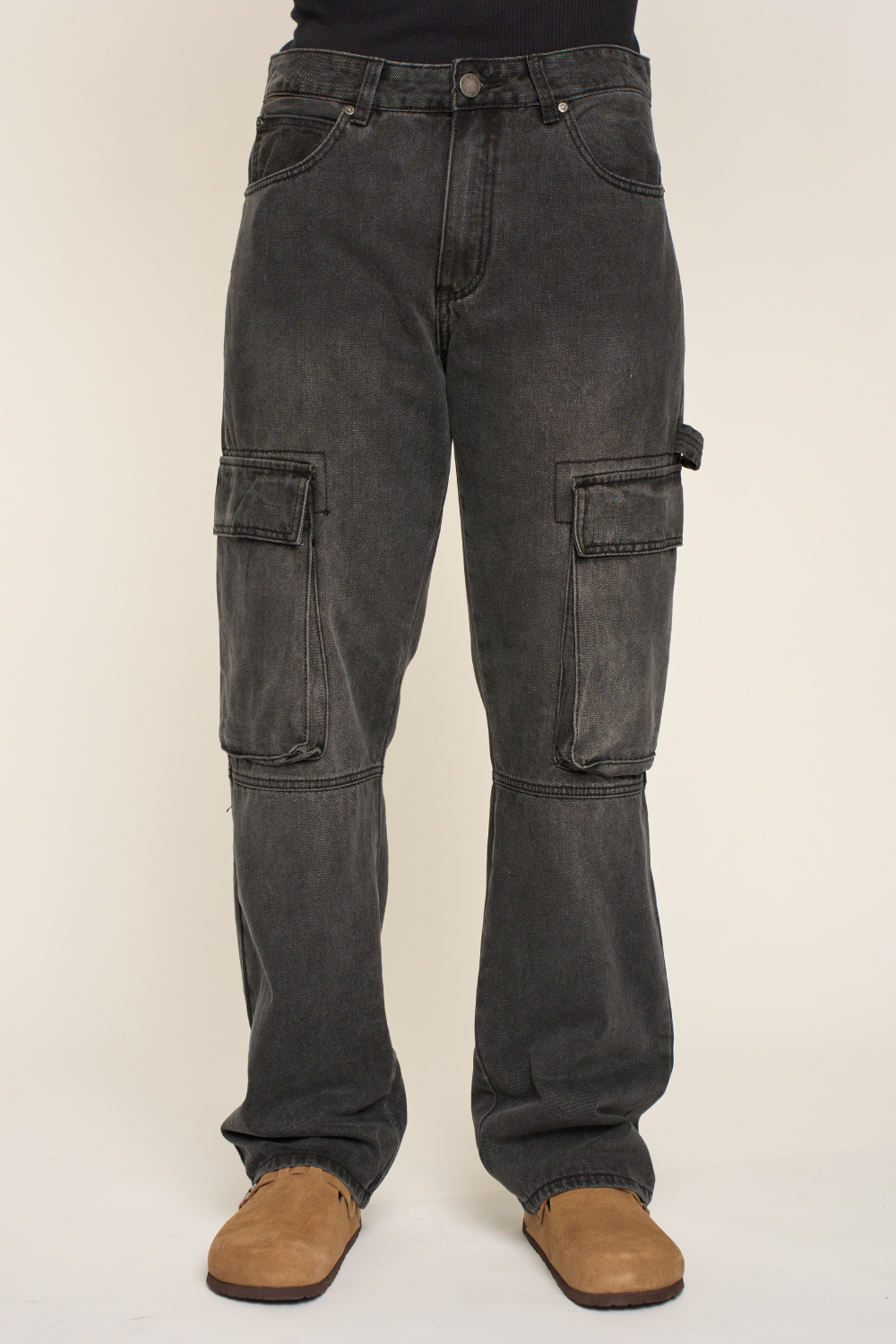 Baggy Fit Cargo Denim Jeans