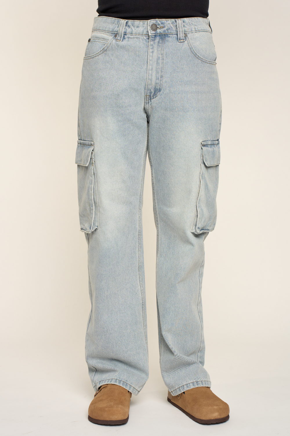 Baggy Fit Cargo Denim Jeans