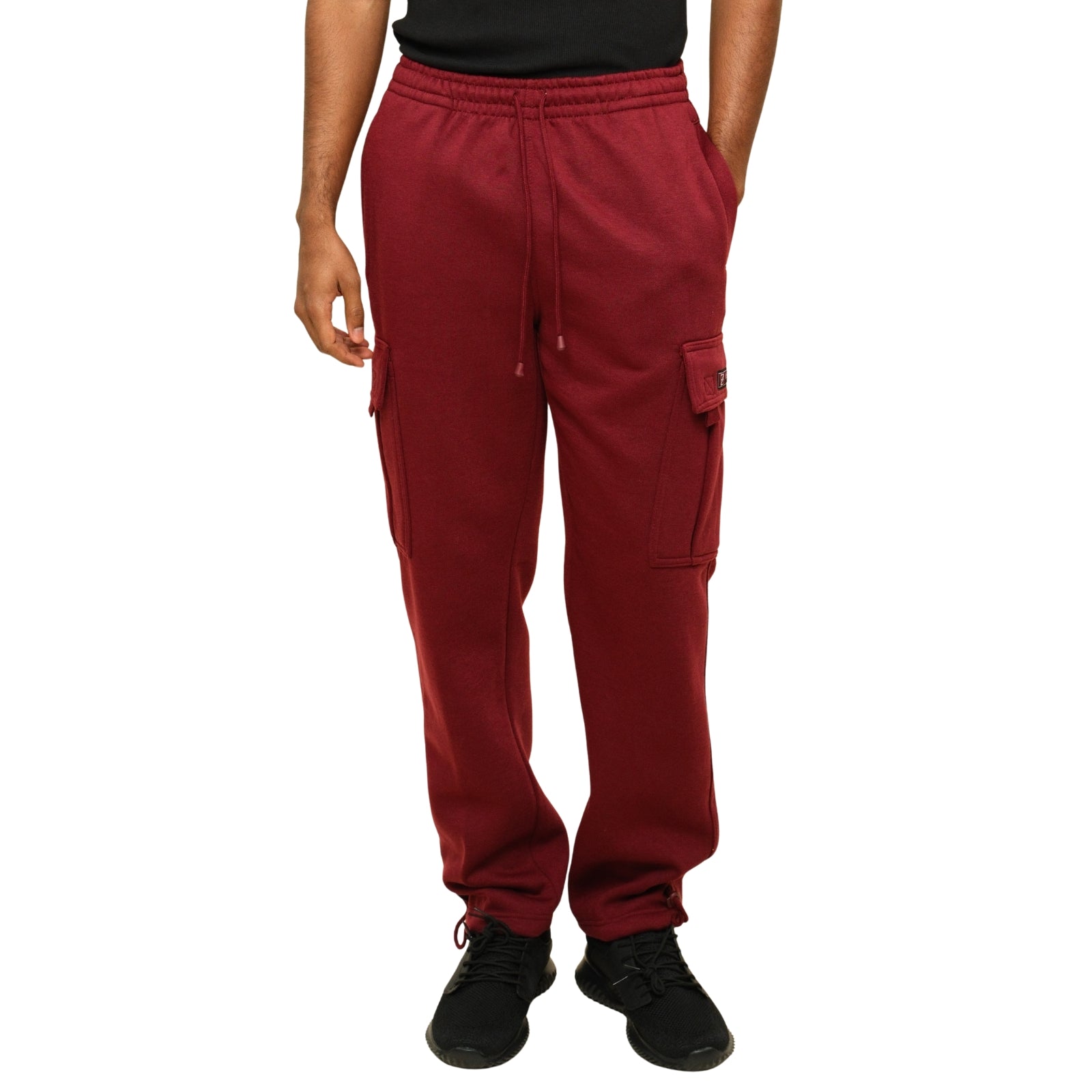 Men's Solid Fleece Heavyweight Cargo Sweat Pants
