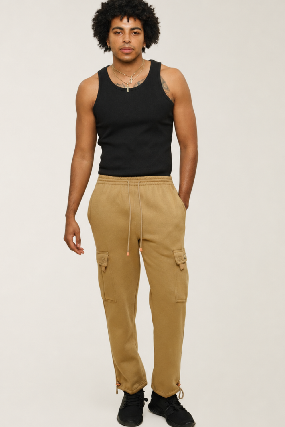 Fleece Heavyweight Cargo Sweat Pants