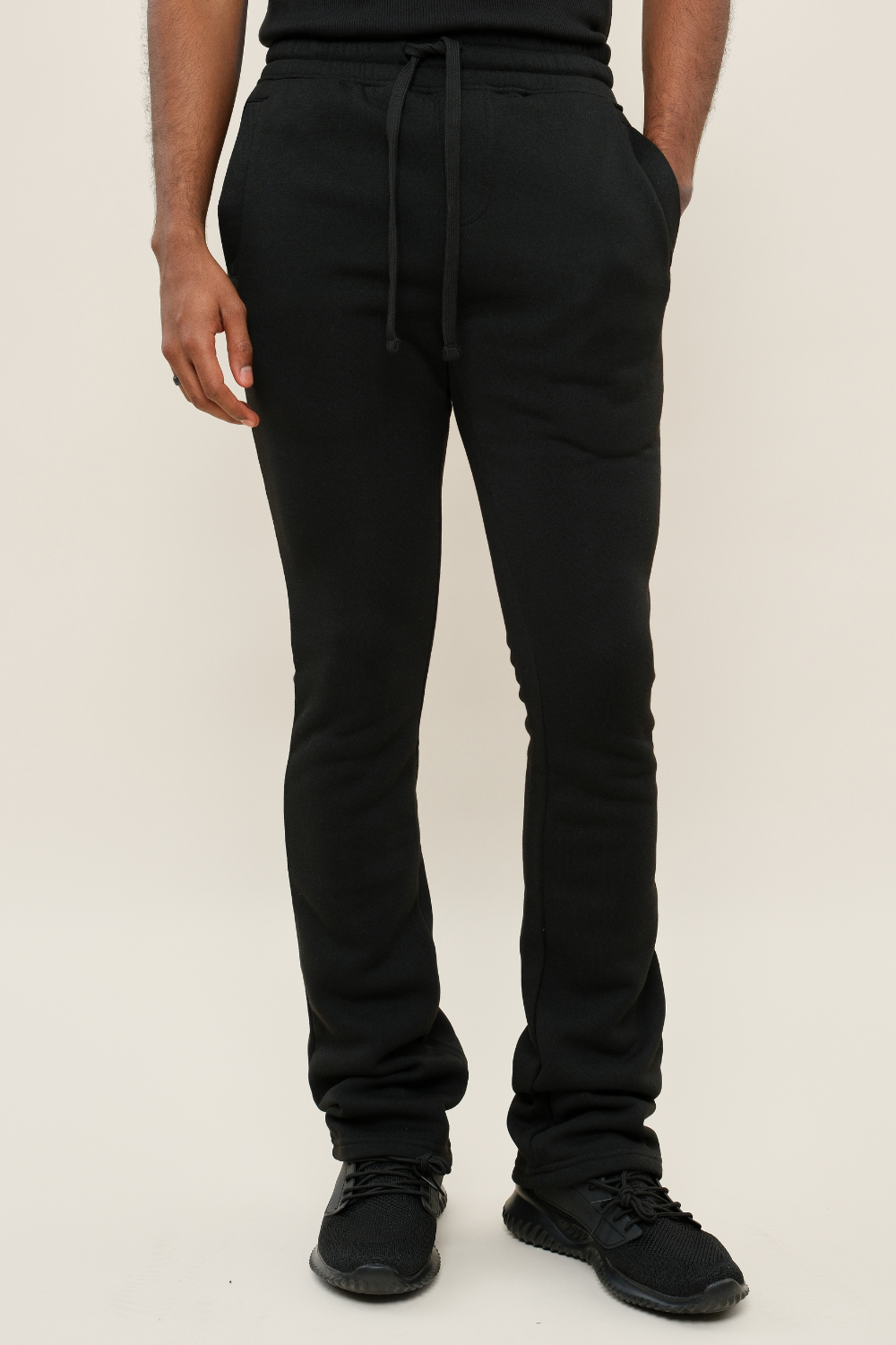 Flared Stacked Fleece Sweat Pants