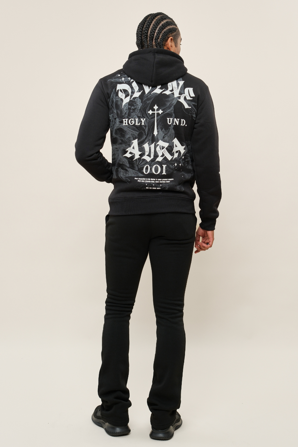 Flared Stacked Fleece Sweat Pants