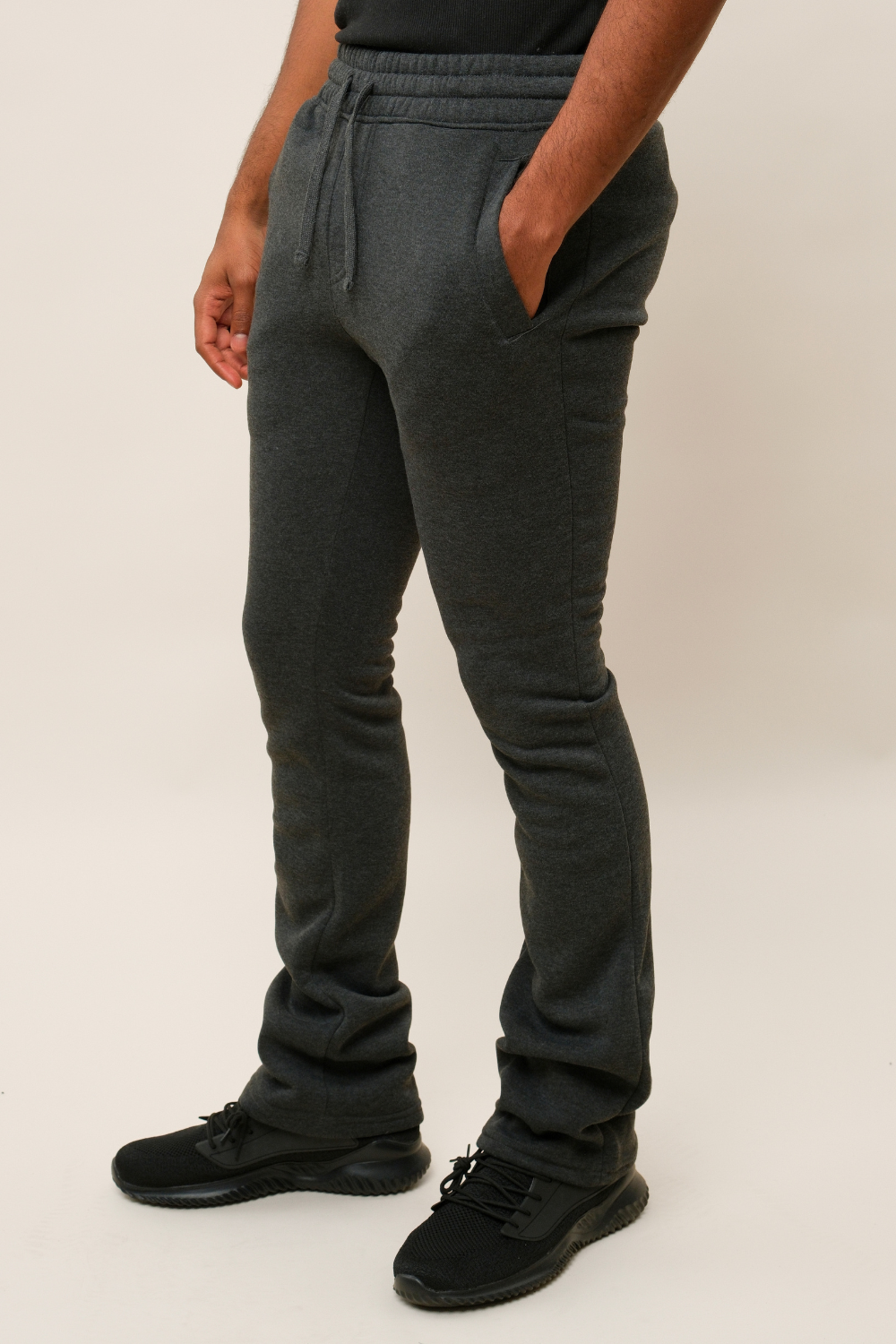 Flared Stacked Fleece Sweat Pants