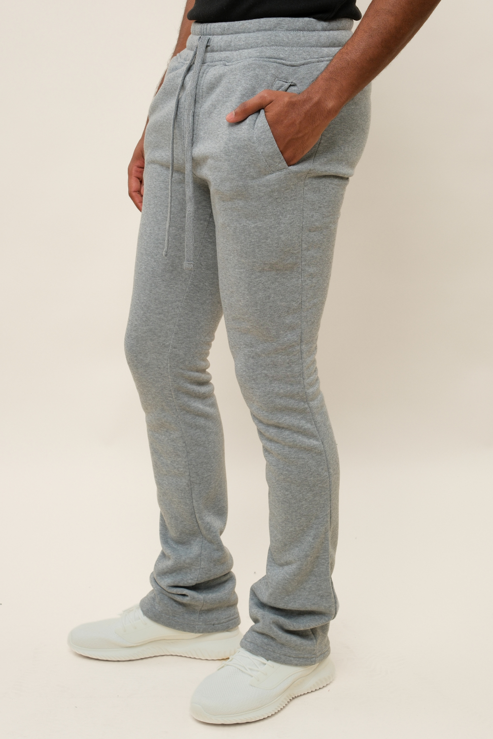 Flared Stacked Fleece Sweat Pants