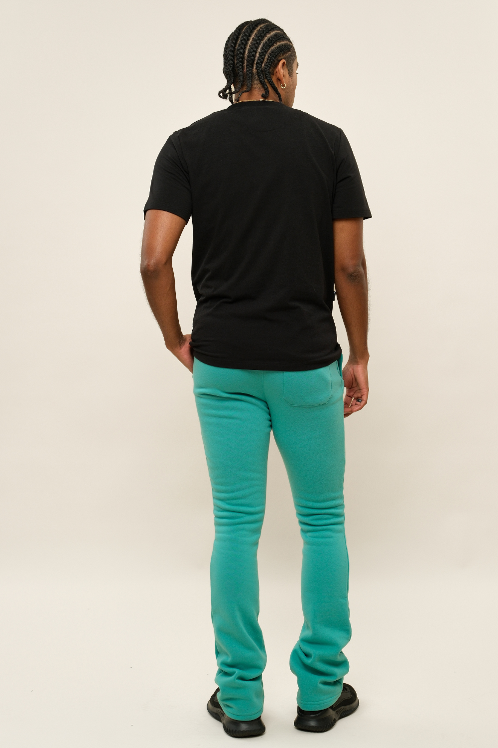 Flared Stacked Fleece Sweat Pants