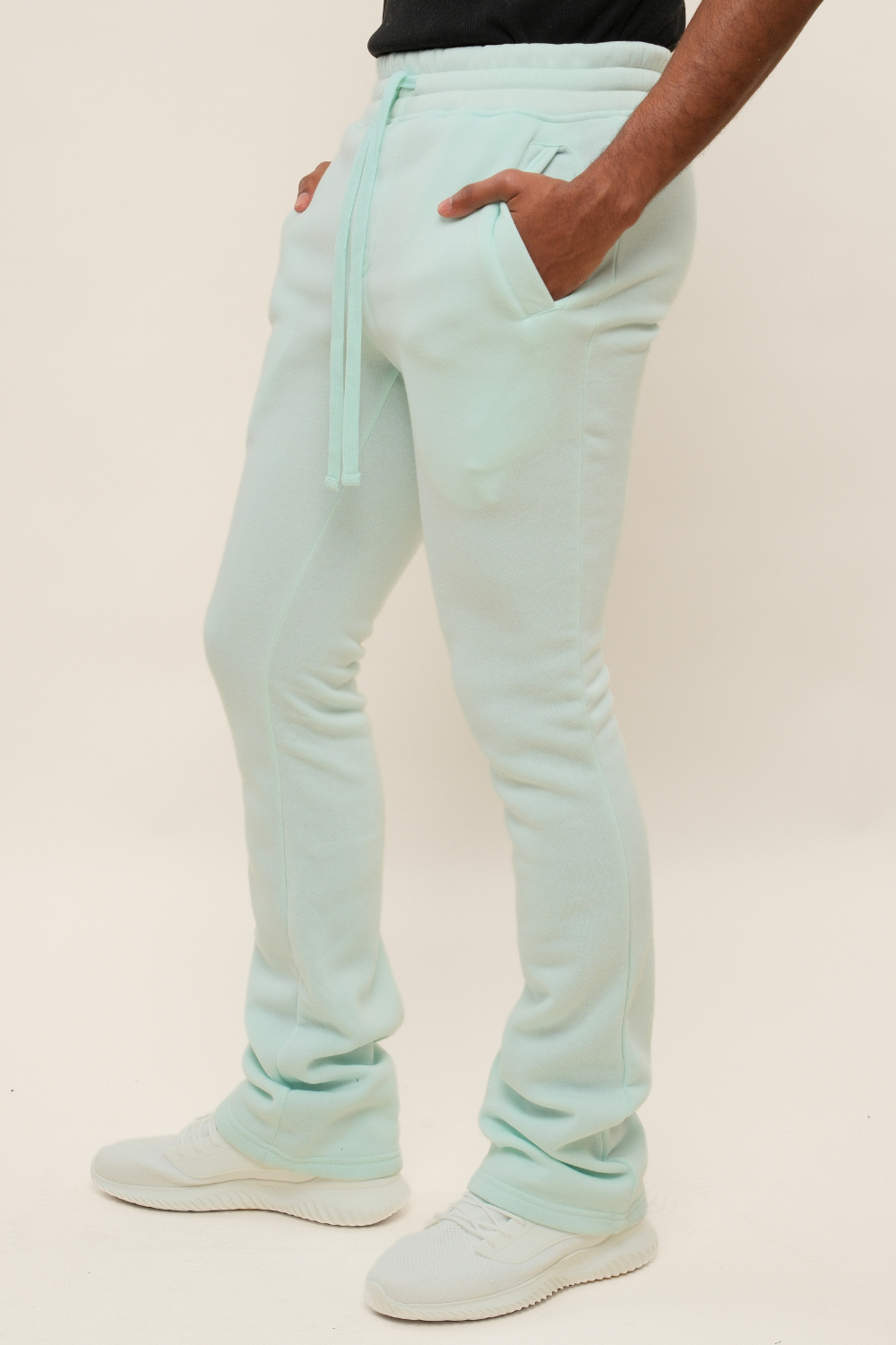 Flared Stacked Fleece Sweat Pants