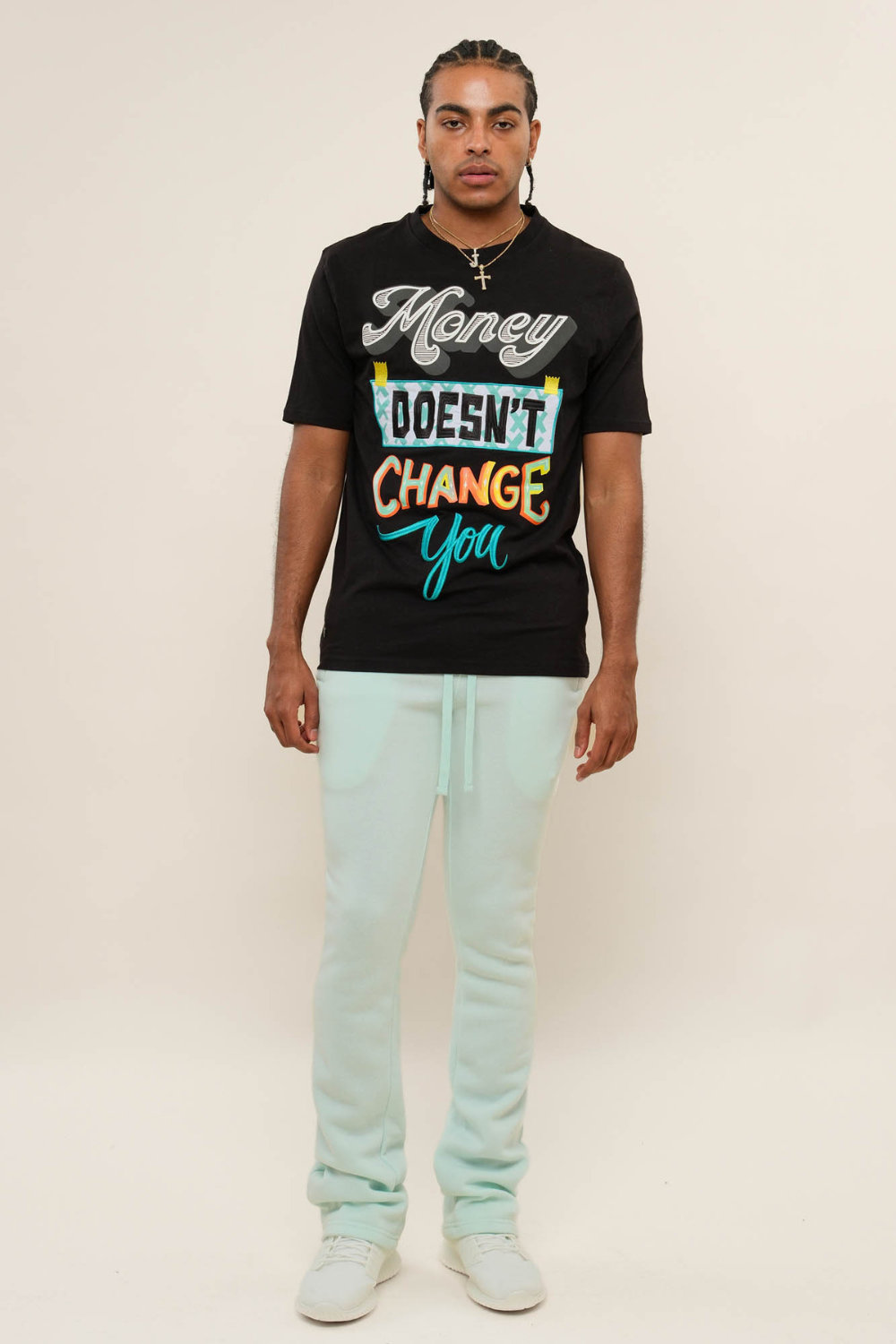 Flared Stacked Fleece Sweat Pants