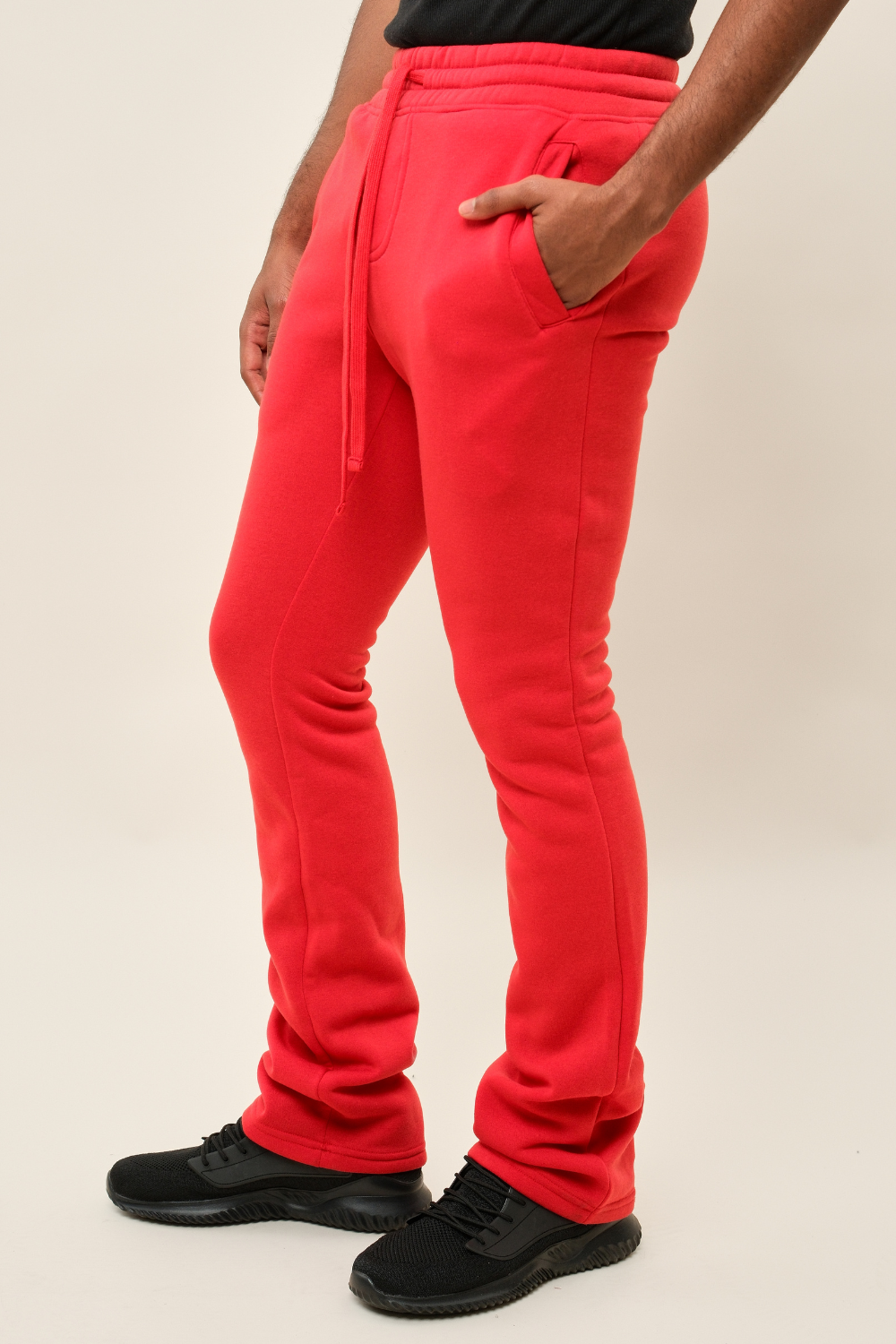 Flared Stacked Fleece Sweat Pants