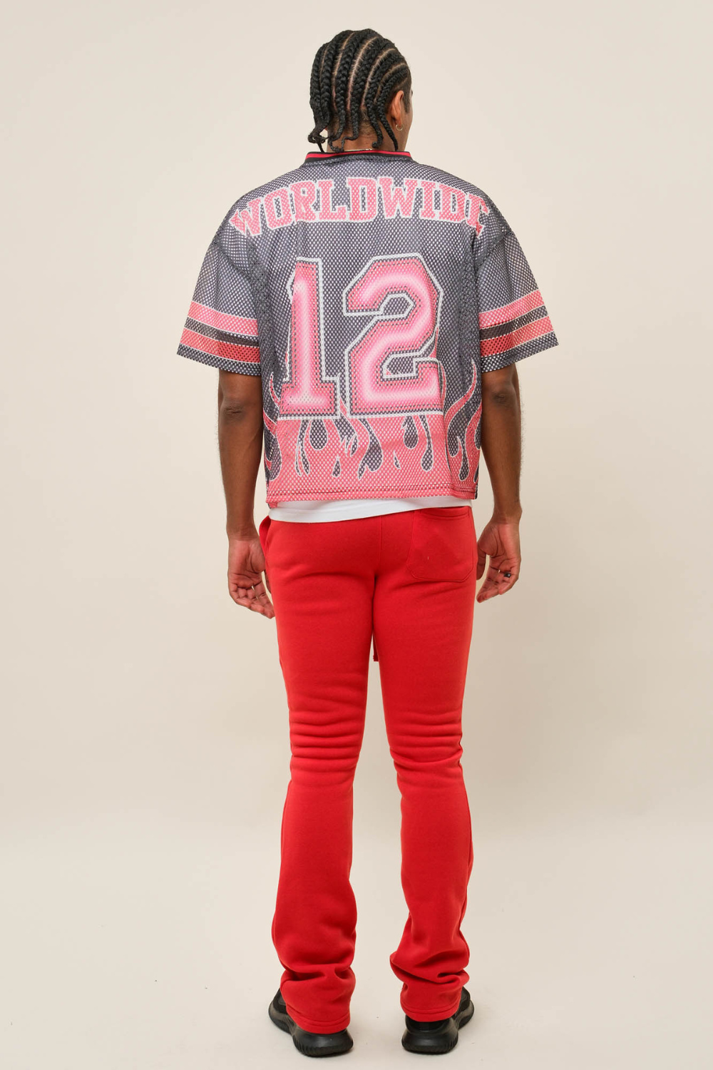 Flared Stacked Fleece Sweat Pants