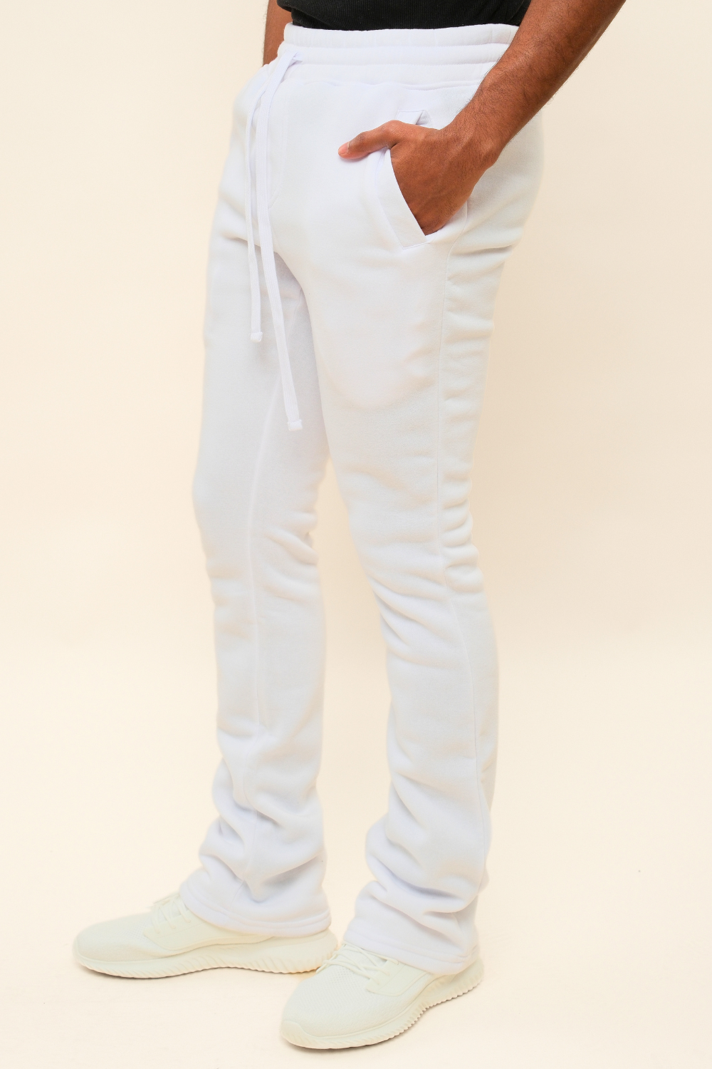 Flared Stacked Fleece Sweat Pants