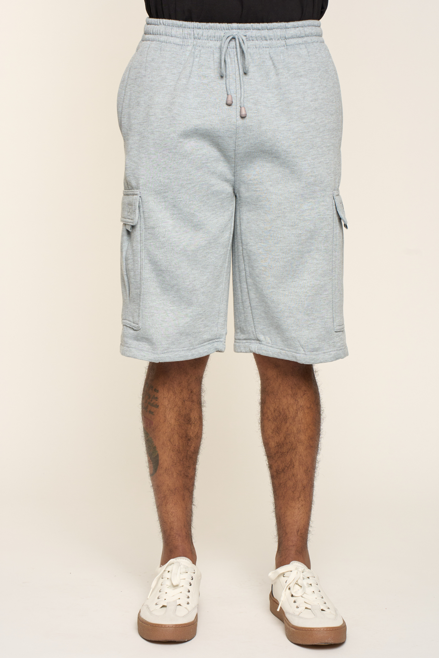 Men's Solid Fleece Heavyweight Cargo Shorts