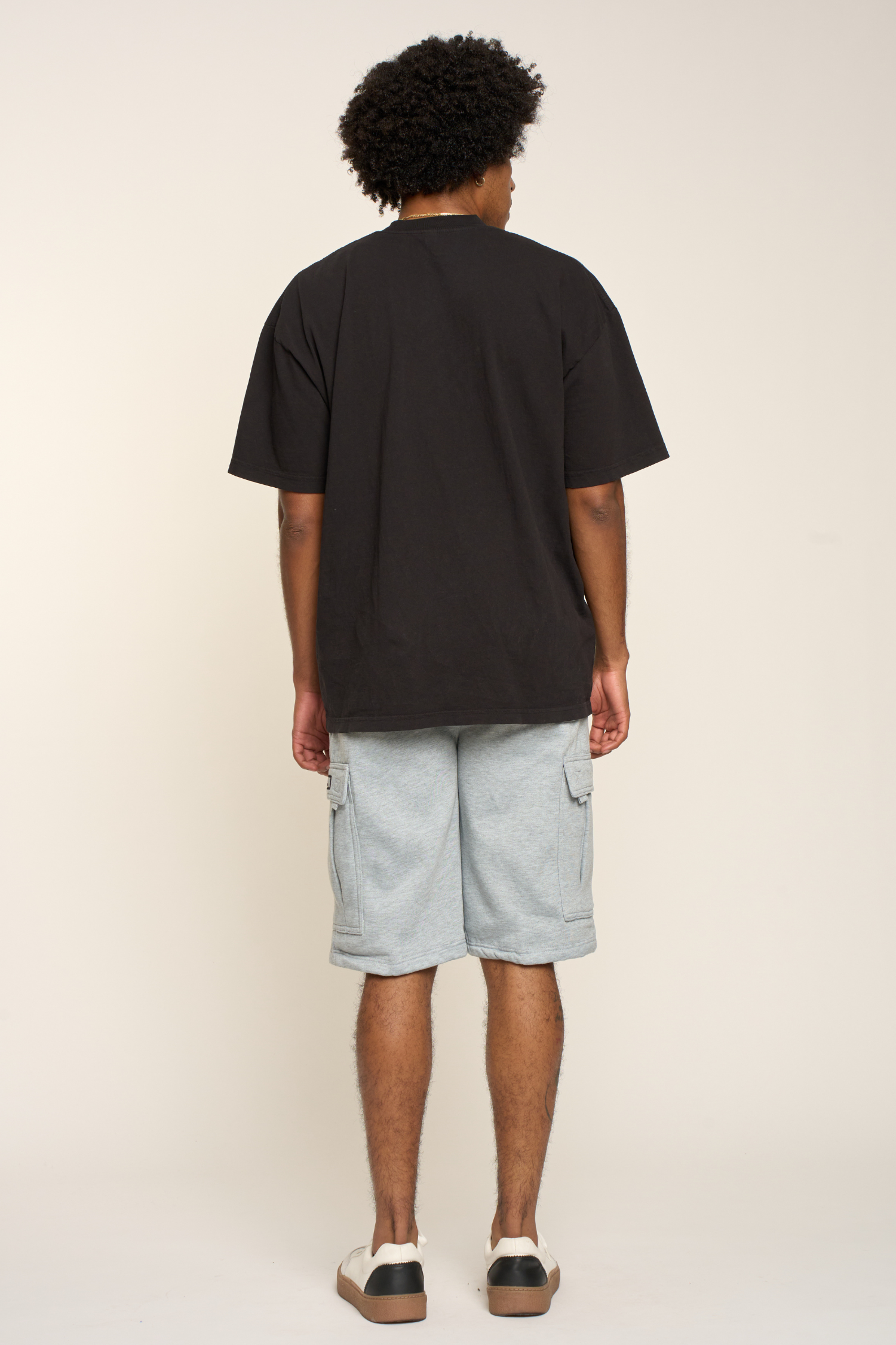 Men's Solid Fleece Heavyweight Cargo Shorts