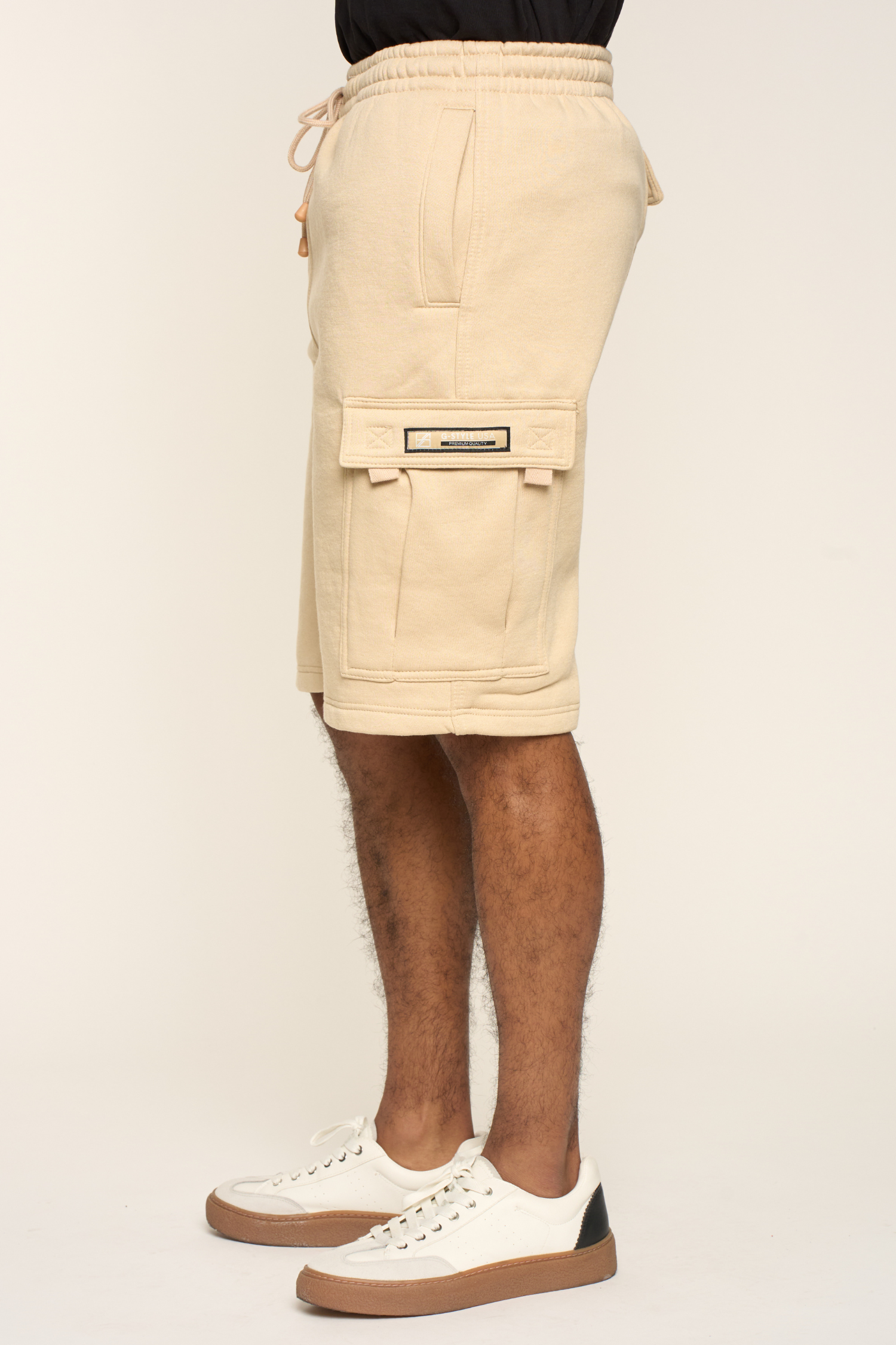 Men's Solid Fleece Heavyweight Cargo Shorts