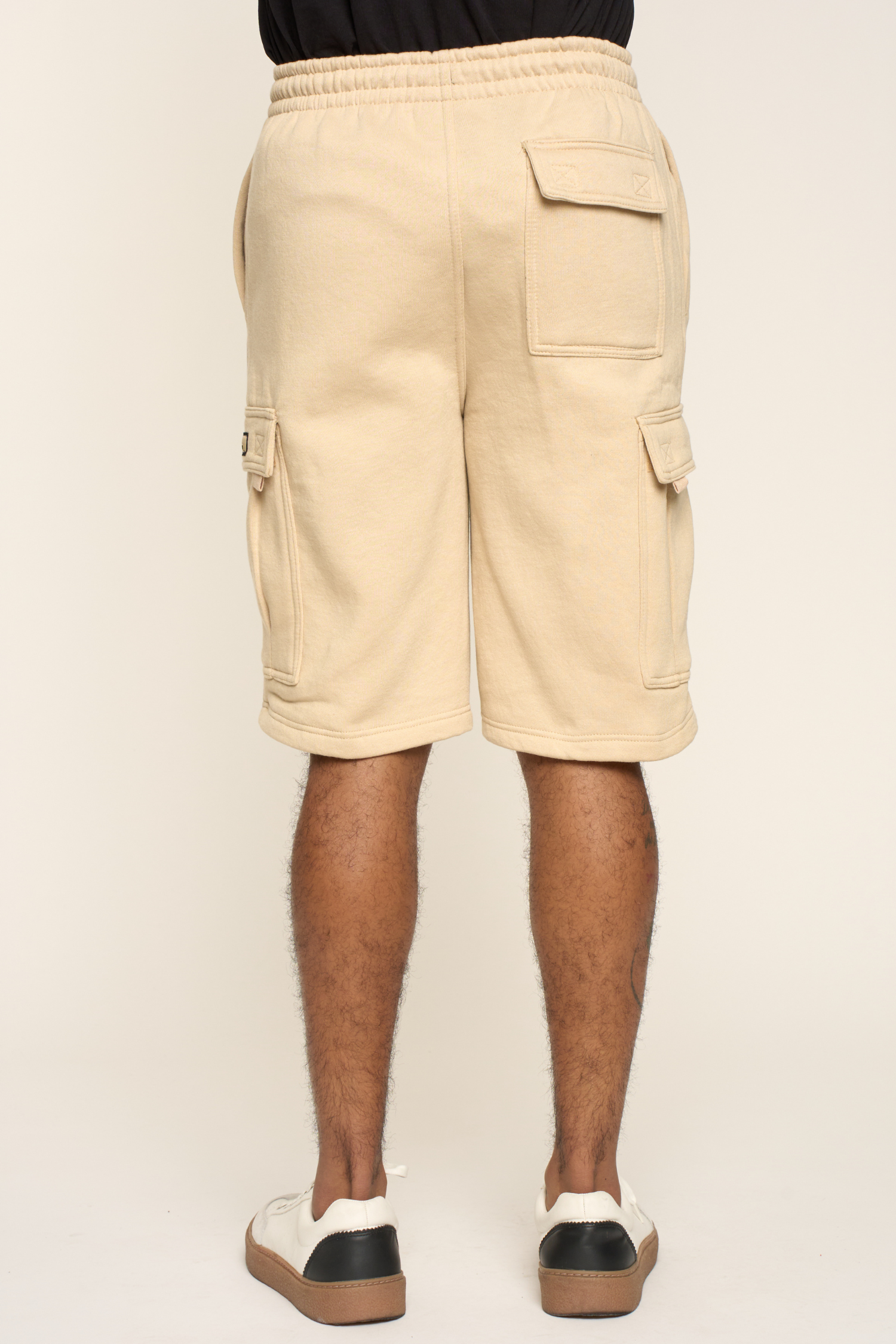 Men's Solid Fleece Heavyweight Cargo Shorts