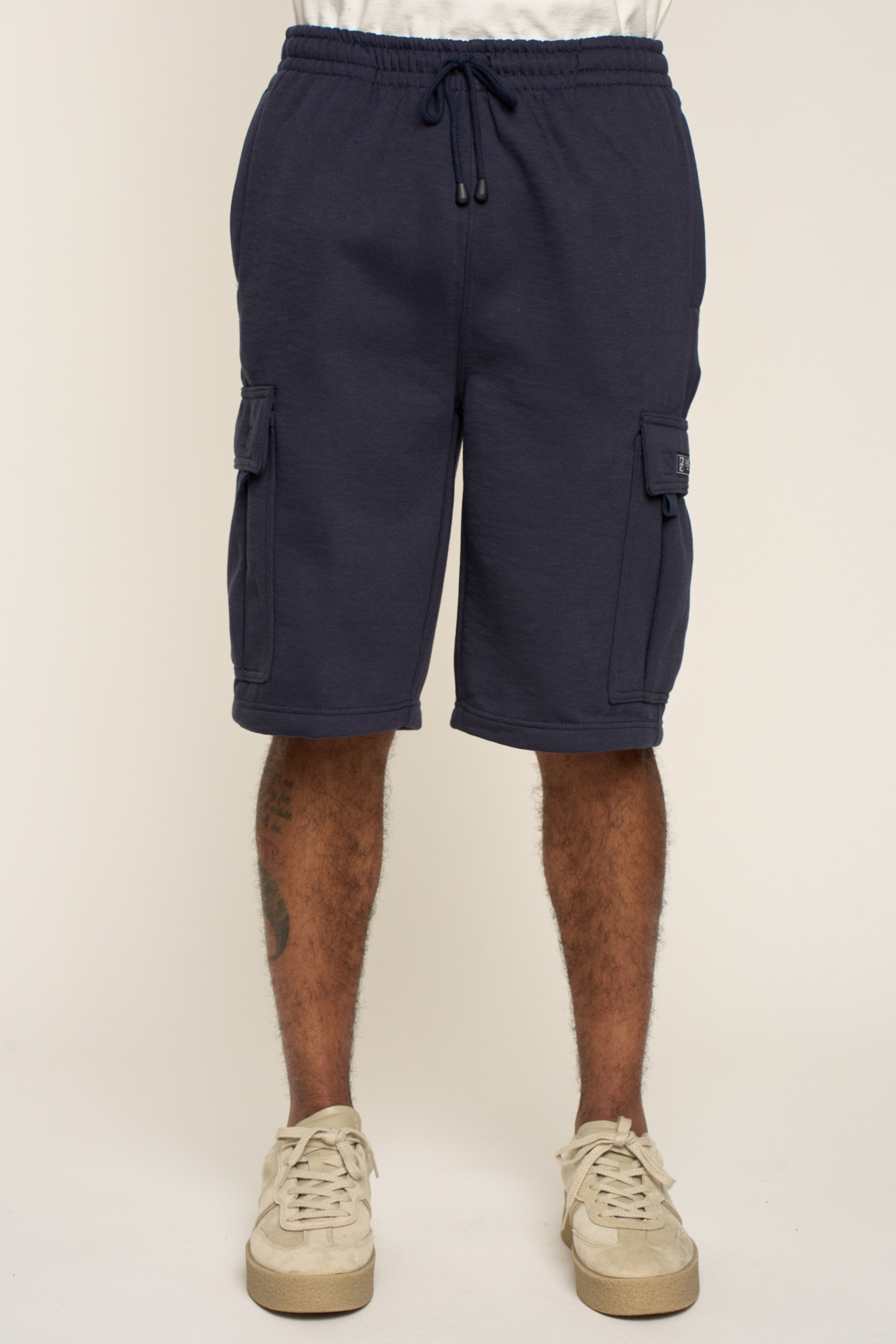 Men's Solid Fleece Heavyweight Cargo Shorts