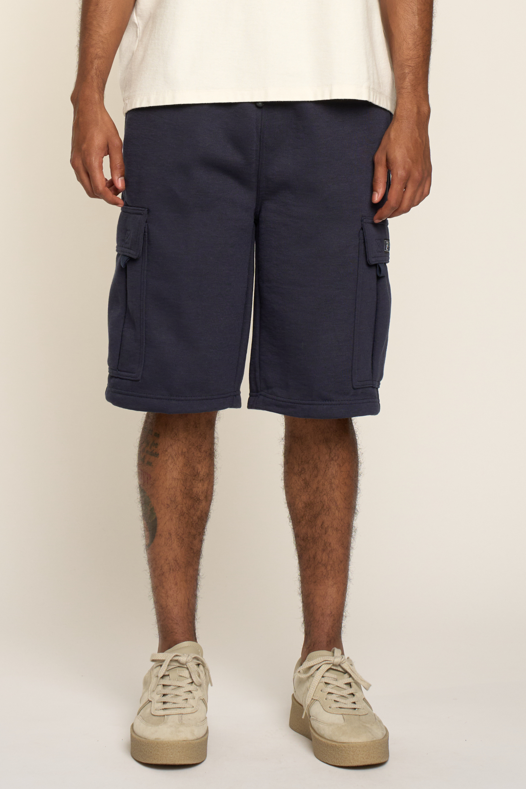 Men's Solid Fleece Heavyweight Cargo Shorts
