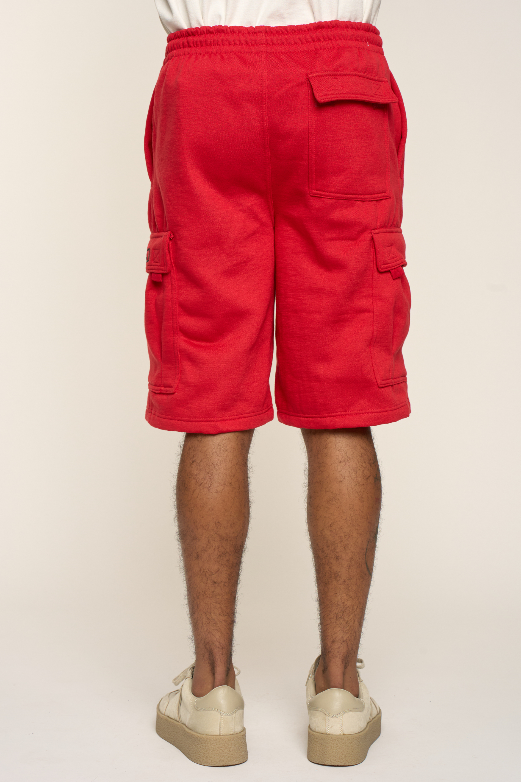 Men's Solid Fleece Heavyweight Cargo Shorts