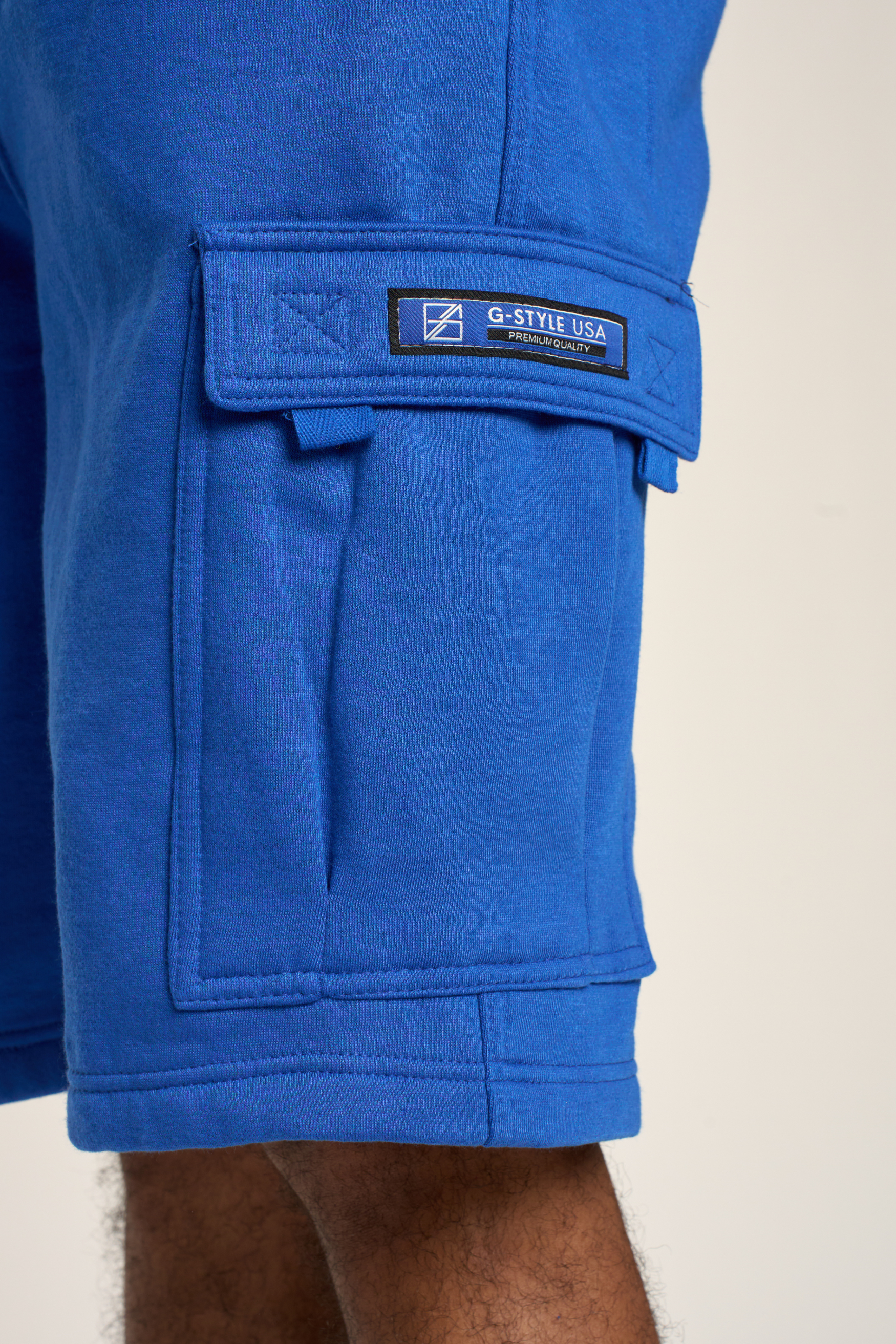 Men's Solid Fleece Heavyweight Cargo Shorts