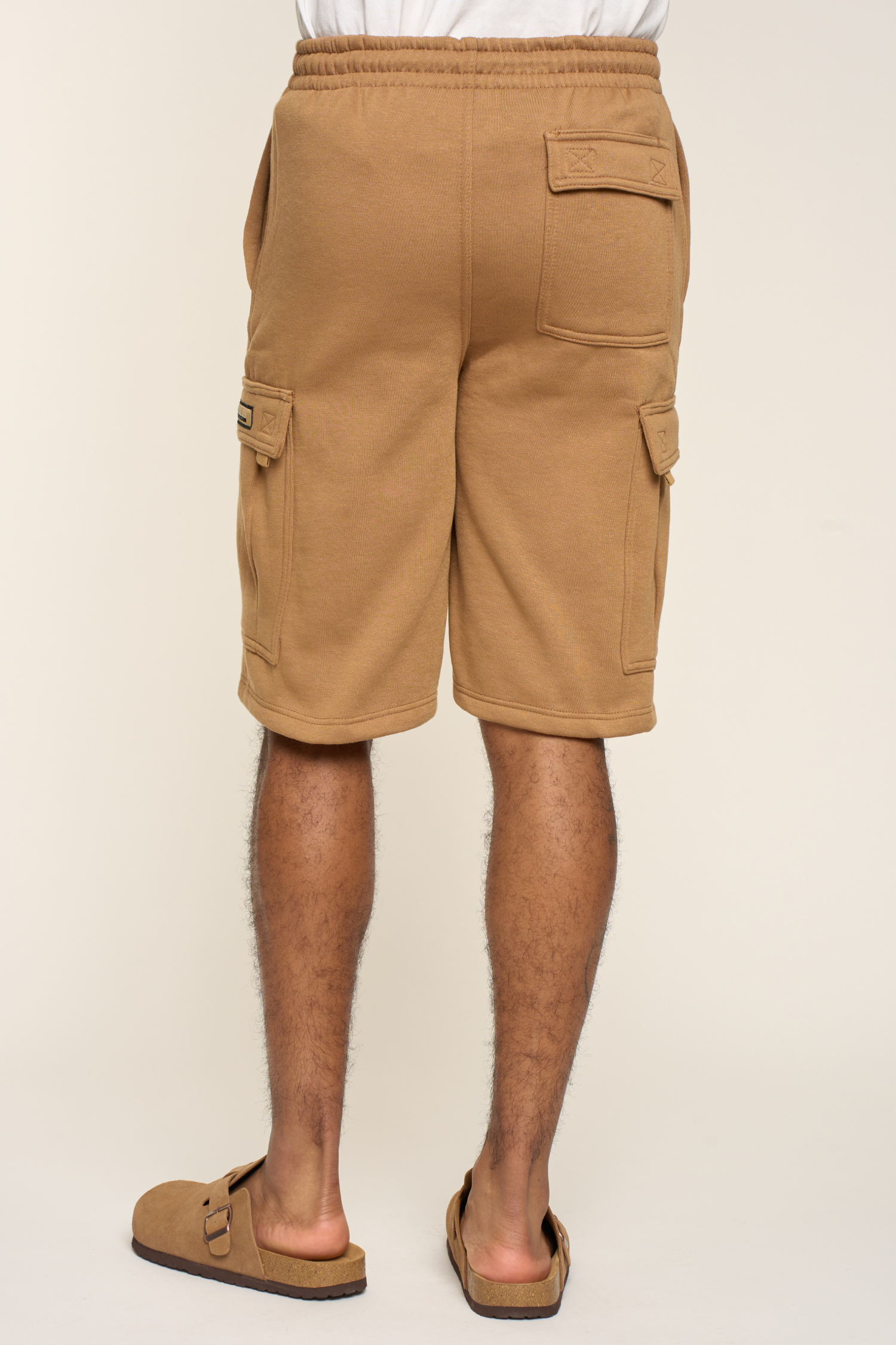 Men's Solid Fleece Heavyweight Cargo Shorts