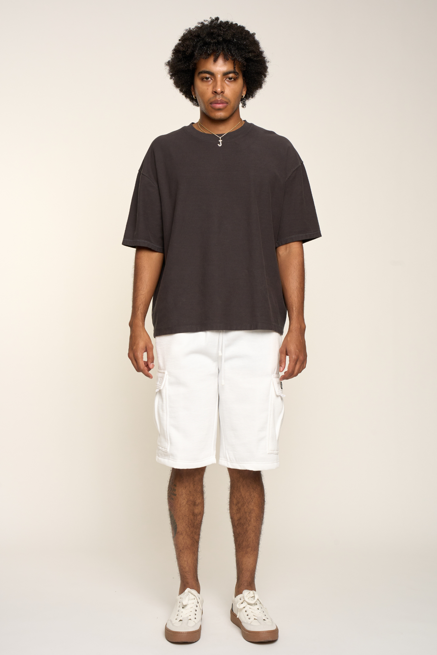 Men's Solid Fleece Heavyweight Cargo Shorts