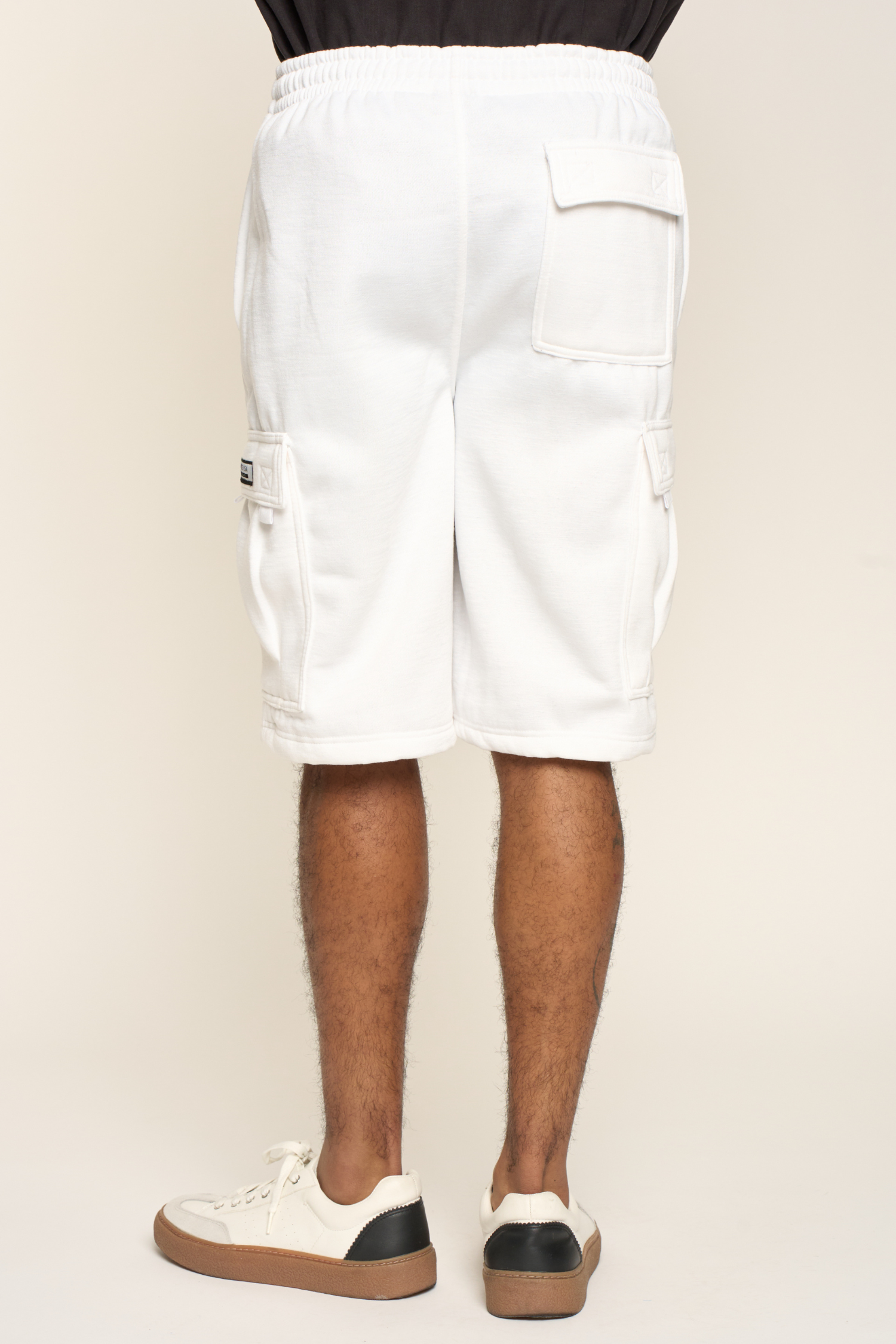 Men's Solid Fleece Heavyweight Cargo Shorts
