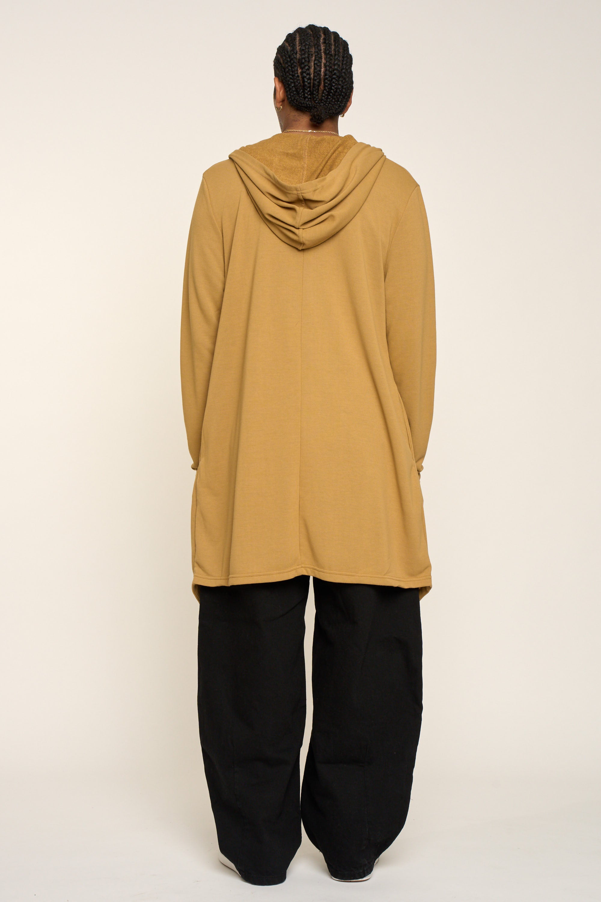 Long Length Drape Cape Cardigan Hoodie