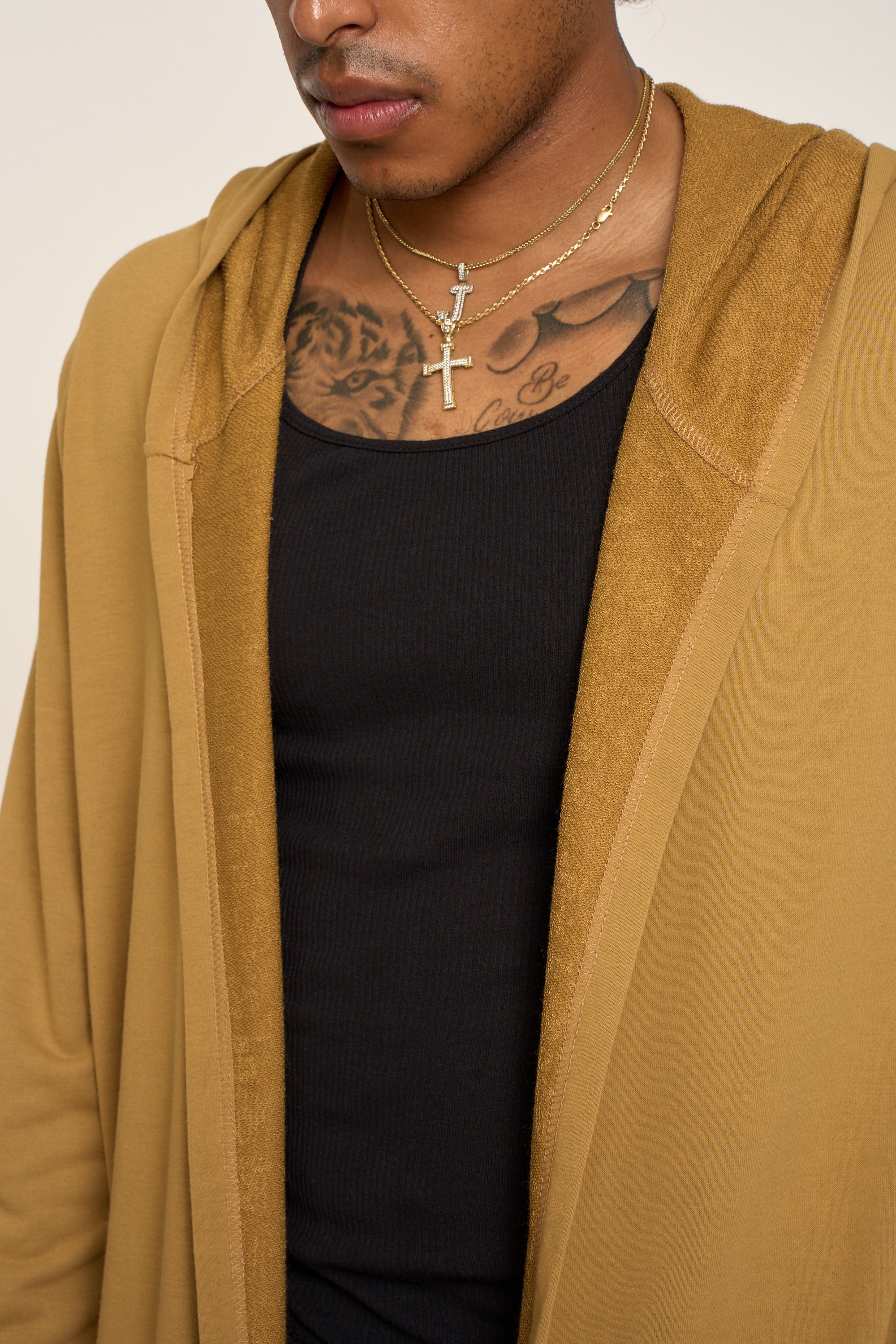 Long Length Drape Cape Cardigan Hoodie