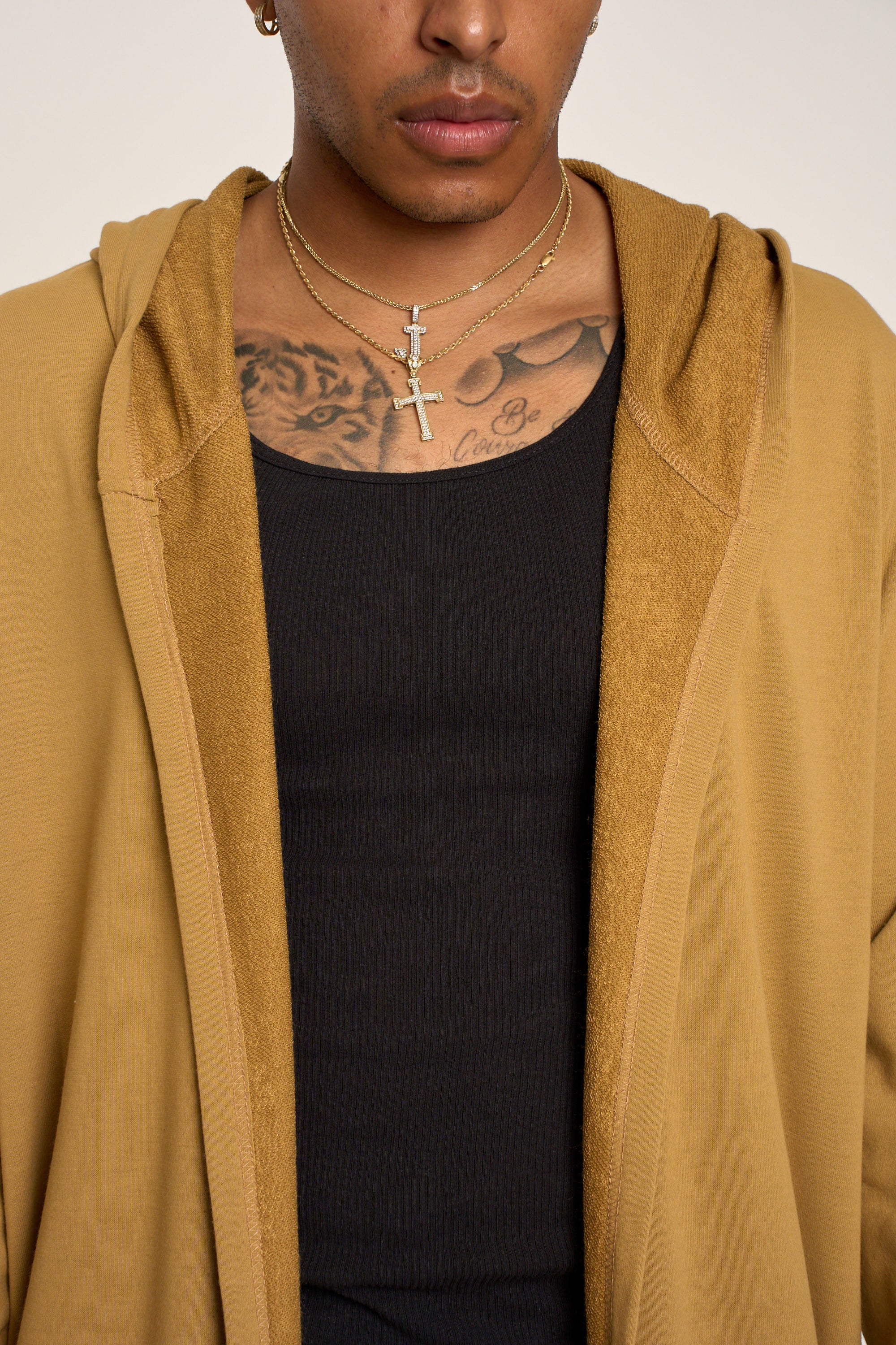 Long Length Drape Cape Cardigan Hoodie