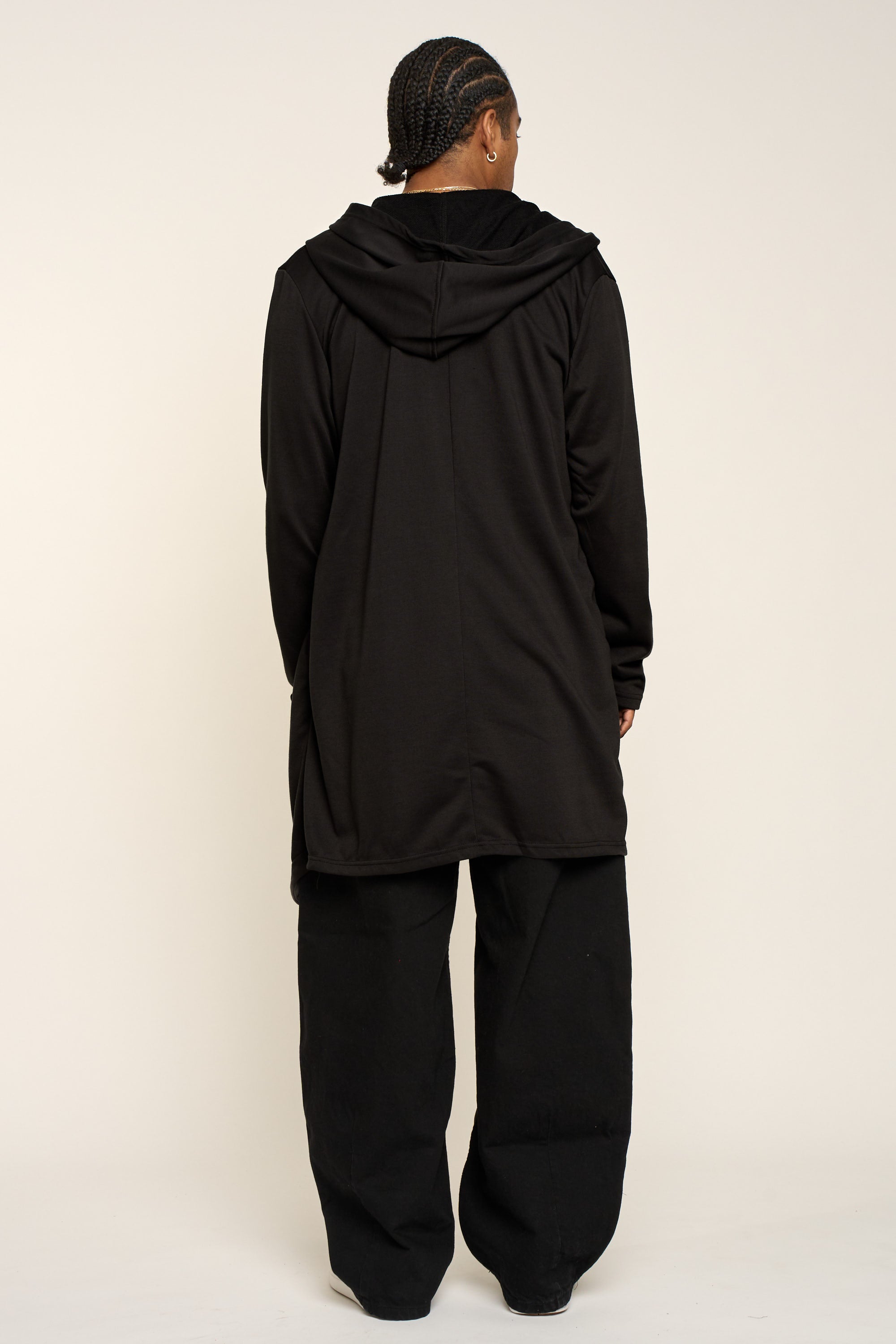 Long Length Drape Cape Cardigan Hoodie